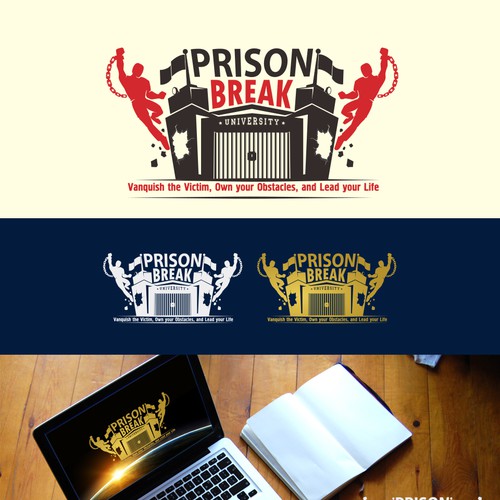 University logo with the title 'logo concept for Prison Break University'