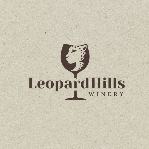 Winery logo with the title 'Leopard Hills winery'
