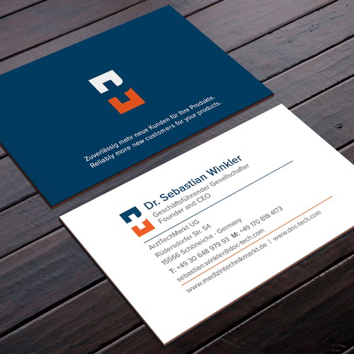 Trust design with the title 'Best Business Card Design that bleeds trust'