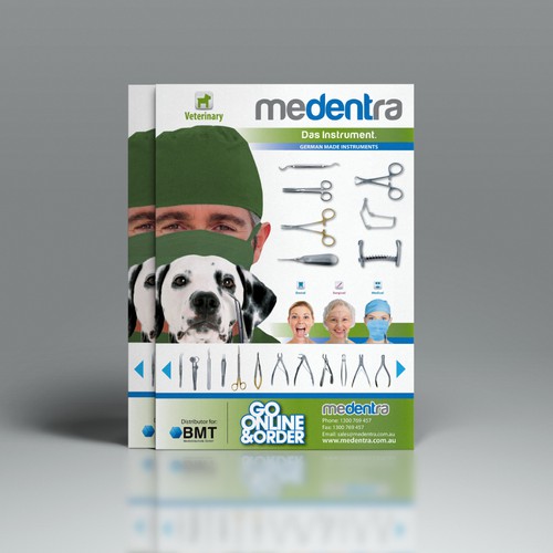 Surgical design with the title 'Medentra Sales Flyer'