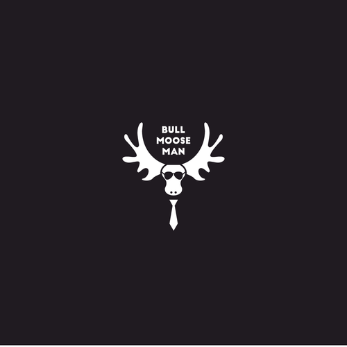 Sunglasses design with the title 'Man/moose logo'