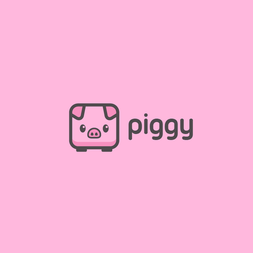 Save logo with the title 'Create an amazing logo for Piggy'