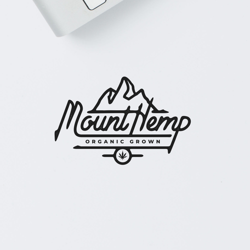 Signature design with the title 'Hand lettering concept for Hemp company'