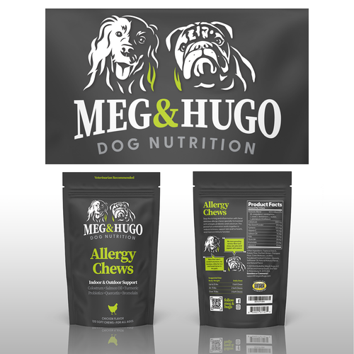 Dog illustration with the title 'Logo redefine'