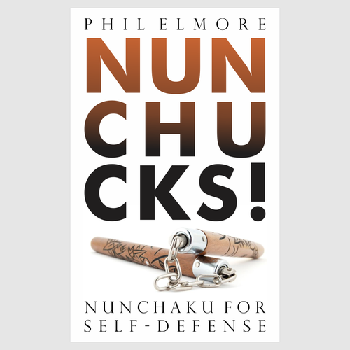 Sports book cover with the title 'Book cover design for NUNCHUCKS'