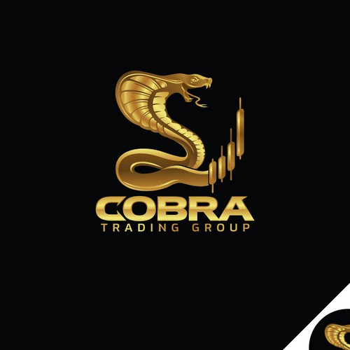 Cobra design with the title 'Strong Cobra Logo for stock market.'