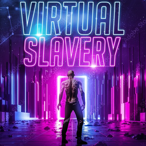 Zombie book cover with the title 'Freedom From Virtual Slavery'