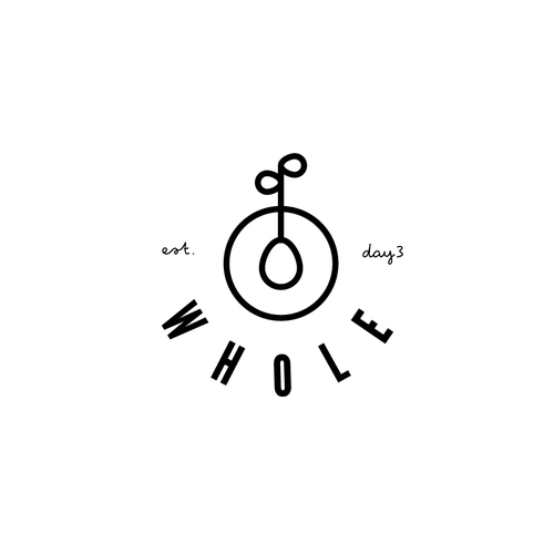 Research logo with the title 'Logo design example for vegan food company'