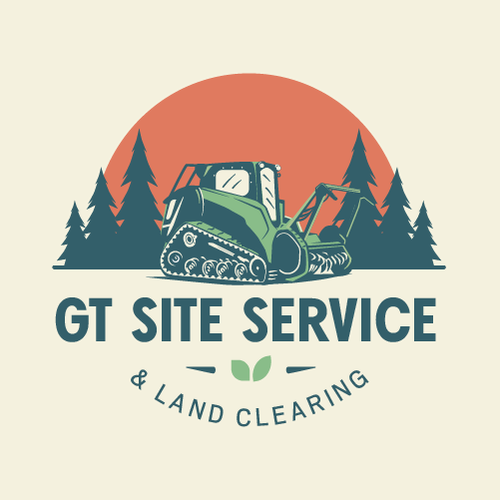Machinery logo with the title 'Logo GT service'
