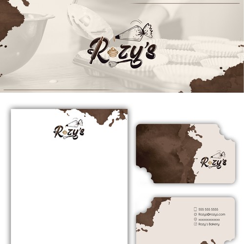 Bakery brand with the title 'Rozy´s Bakery'