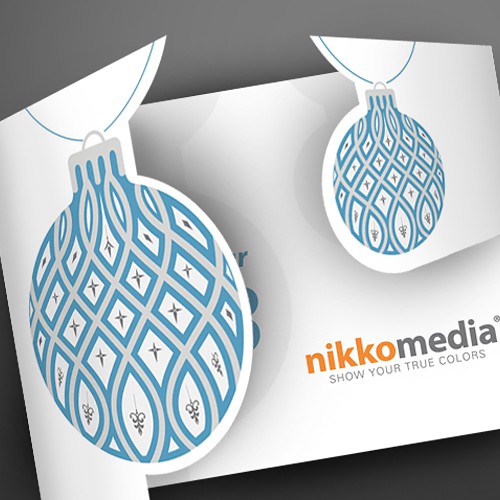 X-mas design with the title 'Designers dream greeting card'