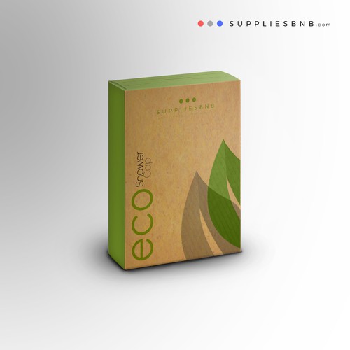 Brown packaging with the title 'Eco product for Suppliesbnb '