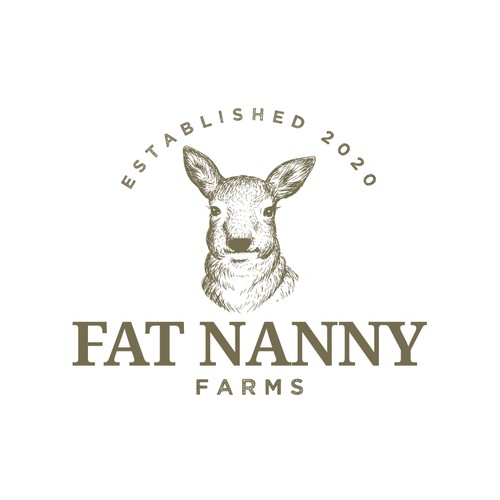 Fat design with the title 'Fat Nanny Farms'