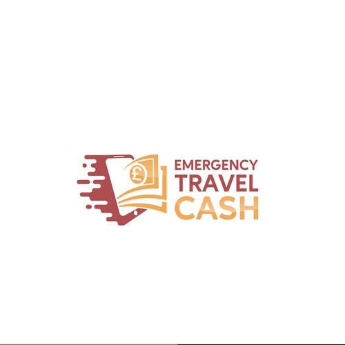 Cash logo with the title 'Creative logo for Emergency Travel Cash'
