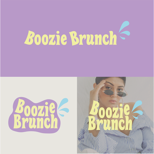 Pop culture logo with the title 'Logo frais et jeune pour une marque de vêtement'