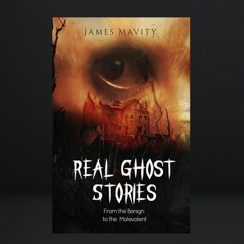 Scary book cover with the title 'Book cover'