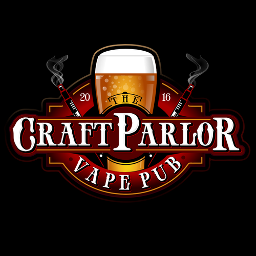 Smoking logo with the title 'Vape pub logo'