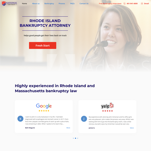 HTML5 website with the title 'Law Web'