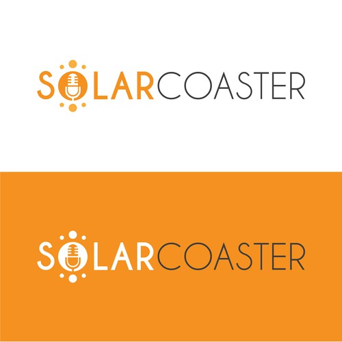 Radio station design with the title 'Solar Coaster Logo design'