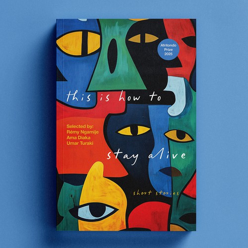 Abstract design with the title 'this is how to stay alive'