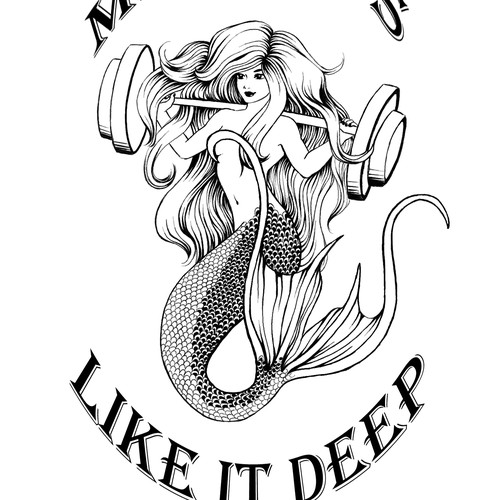 Mermaid t-shirt with the title 'Mermaid t-shirt'