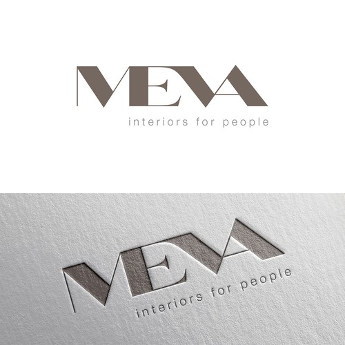 Serif logo with the title 'contest Modern eclectic interior design logo'