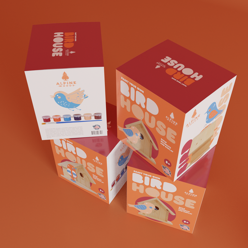 Packet packaging with the title 'Toy Box Bird House'