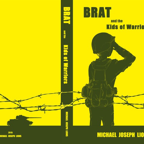 Boy book cover with the title 'Book cover "BRAT"'