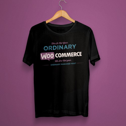 Retail t-shirt with the title 'Woo Commerce T-Shirt'