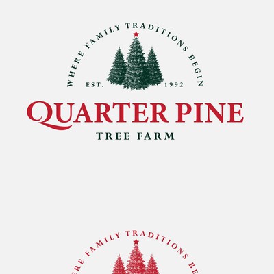 Logo for Quarter Pine Tree Farm