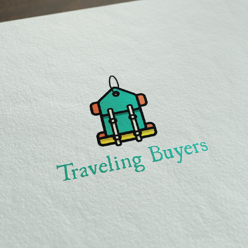 Traveler logo with the title 'fun colourful shopping/travel logo'