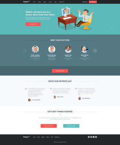 Profile design with the title 'Tokdoc'