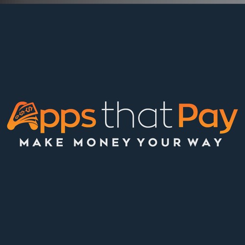 Money transfer logo with the title 'Apps that pay'