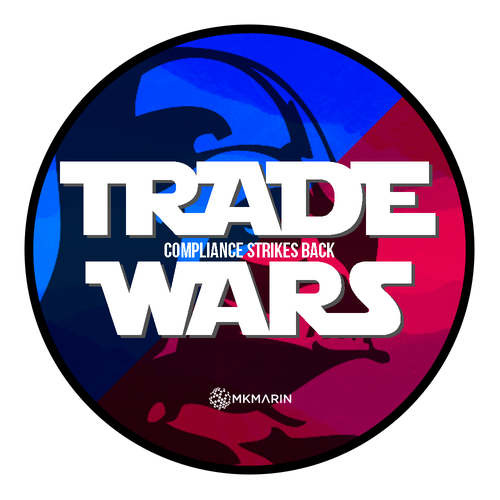 Two-color logo with the title 'Event Logo for Trade Wars'