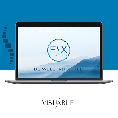 Medical design with the title 'Chiropractor'