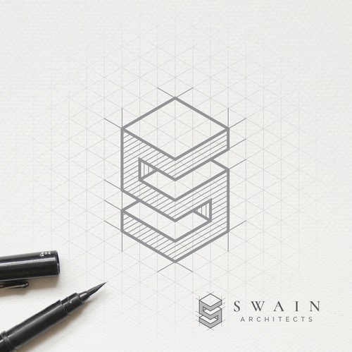 Architect brand with the title 'Swain Architects logo'