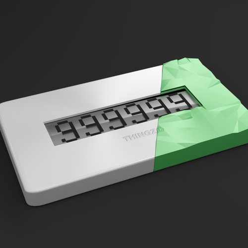 3-dimensional design with the title 'Product design for inbuilt display'