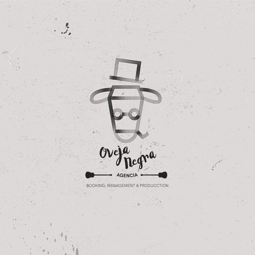 Vinyl design with the title 'Logo for Agencia Oveja Negra '
