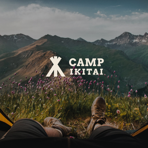 Experience logo with the title 'Modern logo for a campsite finder web app'