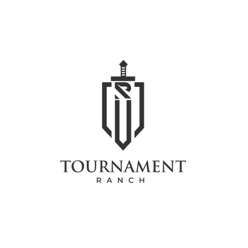 Tournament logo with the title 'Logo Desain Tournament Ranch'