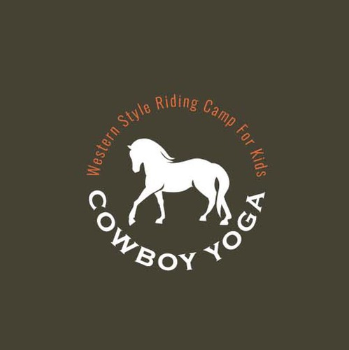 Cowboy logo with the title 'Horse logo design'