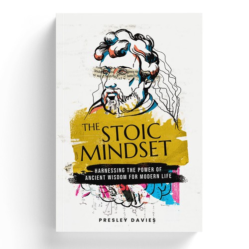 White background design with the title 'The Stoic Mindset'