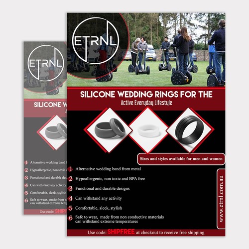 A4 design with the title 'Flyer Design for Etrnl '