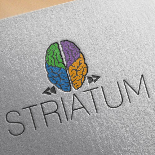 Digital art logo with the title 'Striatum'