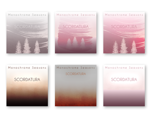 Pastel artwork with the title 'Music Album Cover for Instrumental Ambient Artist'