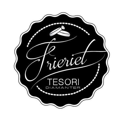 Wedding brand with the title 'Pretty "Badge"-style Logo for a Wedding Jewelry Company'