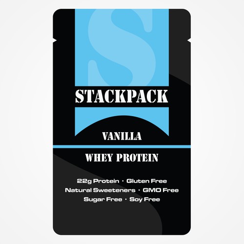 Protein packaging with the title 'StackPack'