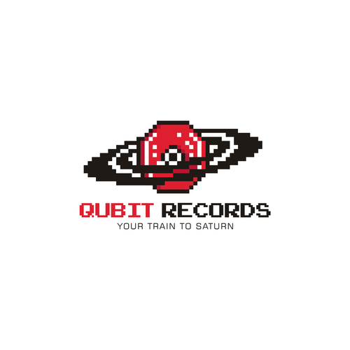 8 bit design with the title 'Qubit Recordings'