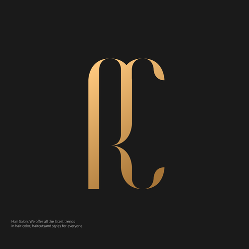 Salon brand with the title 'Logo for Upscale Salon'