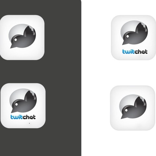 Twitter logo with the title 'TwitChat'
